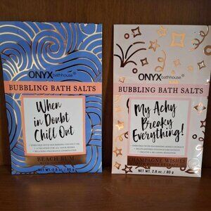 NIP Onyx Bathhouse Spa Collection Bubbling Bath Salts, Set of 2